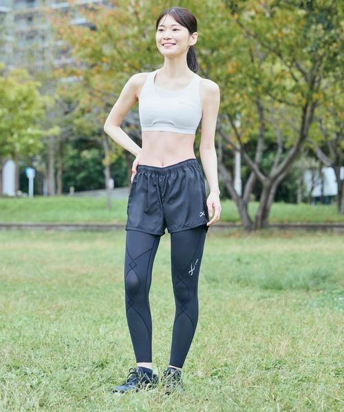 CW-X レディースランニングパンツ CW-X パンツ ランニングパンツ 2分丈 レディース : ZOZOTOWN