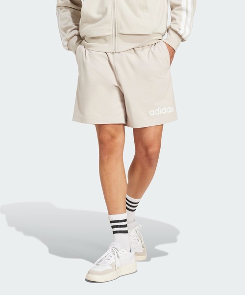 adidas★エッセンシャルソリッドショートパンツ adidas パンツ エッセンシャルズ リニア シングルジャージー