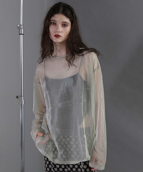 tシャツ (CREOLME)ラメシアープルオーバー レディース