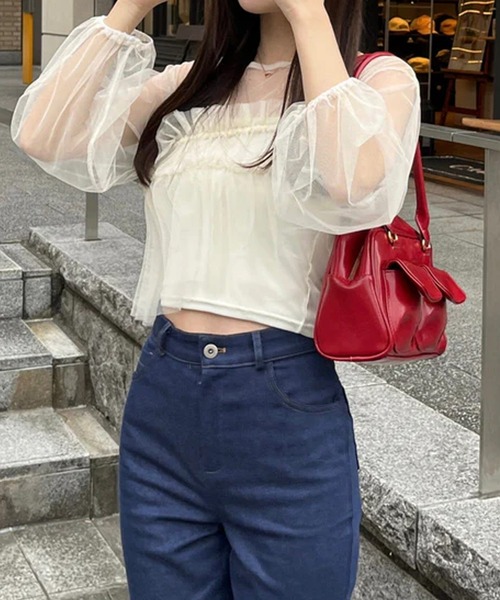 ふんわりチュールトップス レディース ふんわりチュールトップス レディース : ZOZOTOWN Yahoo!店