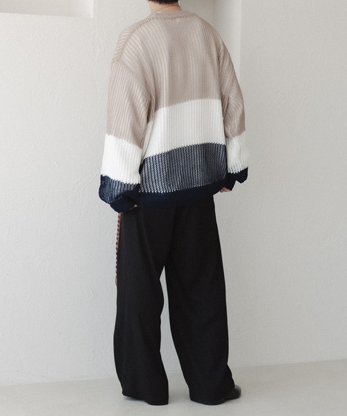 「epnok」 長袖ニット MEDIUM ベージュ メンズ_画像9