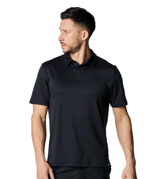 【大きいサイズ】 UNDER ARMOUR ブラック ポロシャツ（半袖） UNDER ARMOUR（アンダーアーマー） ポロシャツ 半袖 UAモーション ポロ