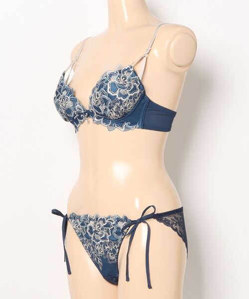 Absorle ブラジャー ショーツセット フローラサテン ブラ＆T