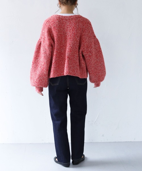 「HER CLOSET」 ニットカーディガン M ホワイト レディース_画像2