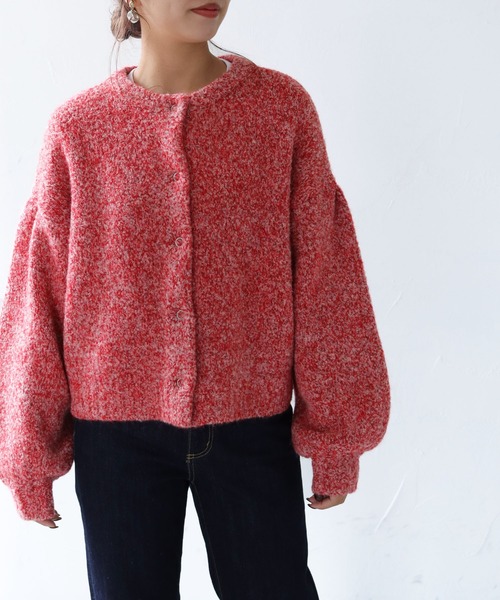 「HER CLOSET」 ニットカーディガン M ホワイト レディース_画像9