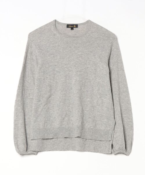 DRAWER（ドゥロワー） 長袖ニット 1 グレー レディース : ZOZOTOWN