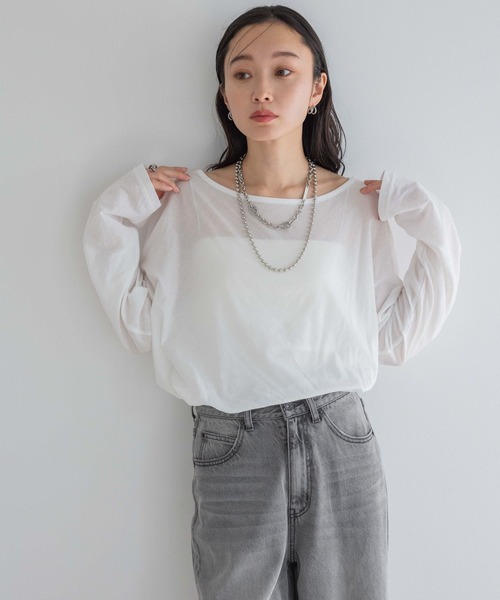 JEANASIS tシャツ シアーテンジクロンTEE/414168 レディース