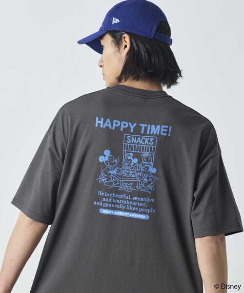 Disney フレームワーク コラボ ミッキー ビッグシルエット tシャツ FREAK'S STORE tシャツ 限定展開 DISNEY/ディズニー/ミッキー