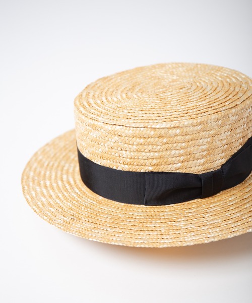 RACAL（ラカル） 帽子 ハット Wheat Braid Boater Hat / 麦ブレード