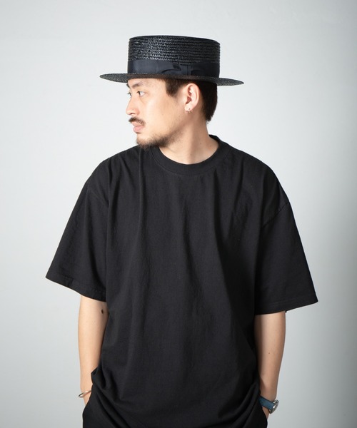 RACAL（ラカル） 帽子 ハット Wheat Braid Boater Hat / 麦ブレード