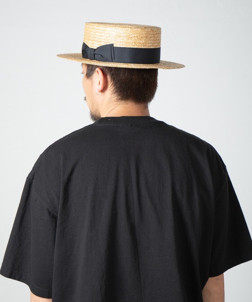 RACAL（ラカル） 帽子 ハット Wheat Braid Boater Hat / 麦ブレード
