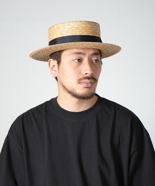 RACAL（ラカル） 帽子 ハット Wheat Braid Boater Hat / 麦ブレード