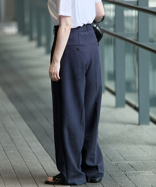 VERMEIL par iena サスペンダー egg パンツ ブラウン 36 VERMEIL par iena｜ヴェルメイユ パー イエナのパンツ