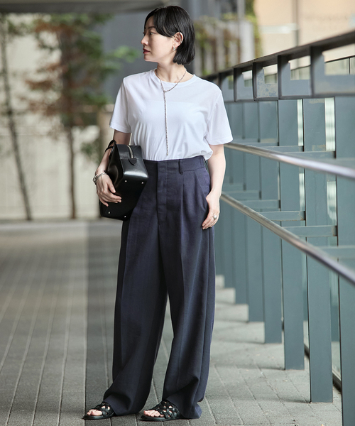 VERMEIL par iena パンツ タックギャザーパンツ レディース