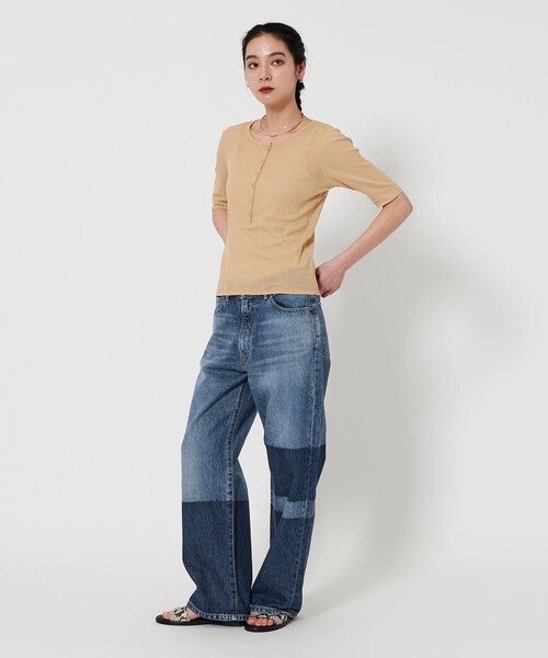 美品　BEAUTY&YOUTH パッチワーク デニムパンツ BEAUTY&YOUTH UNITED ARROWS｜パッチワーク デニムパンツ