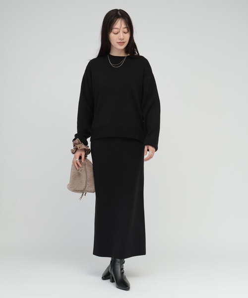 「saloon」 ニットスカート FREE ブルー レディース_画像9