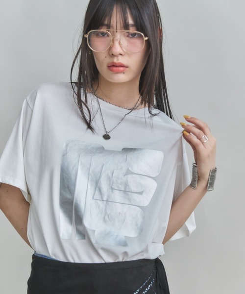 tシャツ 「ZOZO限定」ロゴＴシャツ レディース WISH FOR EVER tシャツ DRAW CODE STANDARD LOGO T/ドローコード