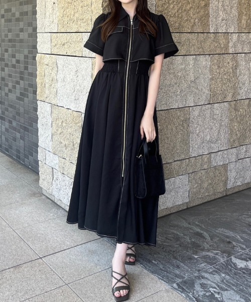 rienda ワンピース 「AKB48 千葉恵里さん着用」バストフレア