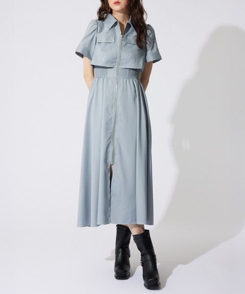 rienda ワンピース 「AKB48 千葉恵里さん着用」バストフレア