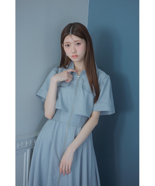 rienda ワンピース 「AKB48 千葉恵里さん着用」バストフレア