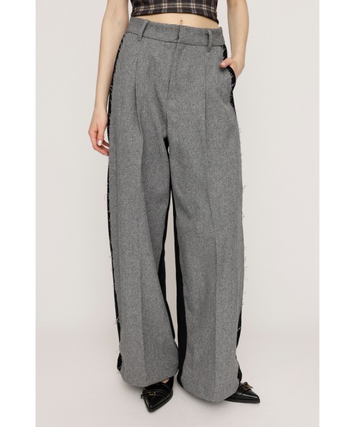 SLY スラックス パンツ SW DOCKING STRAIGHT PT スウェット