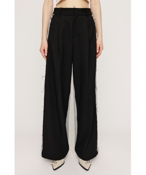 SLY スラックス パンツ SW DOCKING STRAIGHT PT スウェット