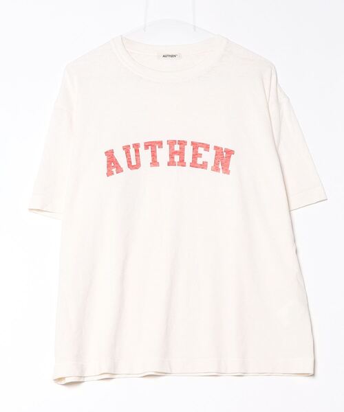 tシャツ 「AUTHEN」オーセン/ S/S シャビー ロゴ Tシャツ レディース メンズ