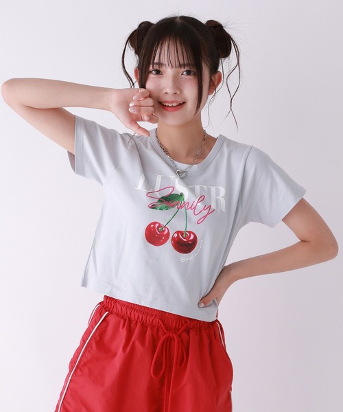 れぴぴ repipi armario（レピピアルマリオ） tシャツ CherryチビTシャツ