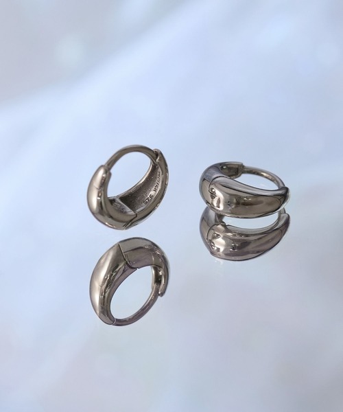 JUPITER アレルギー対応 ピアス 「SV」ドロップフープピアス/金属