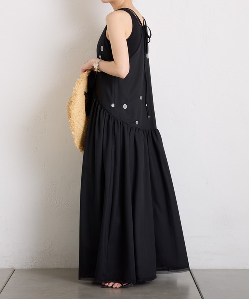 COLLAGE GALLARDAGALANTE ブラック　ブラウス　刺繍 COLLAGE GALLARDAGALANTE ブラウス シャツ 裾ドロストフレンチ
