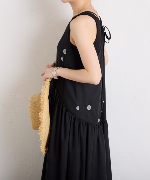 COLLAGE GALLARDAGALANTE ワンピース ドット刺繍キャミ