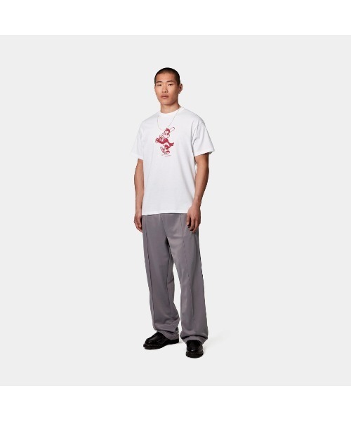 Tシャツ・カットソー CARHARTT WIP SS  RUN T-SHIRT Carhartt WIP S/S Fun Run T-Shirt, Air Force Blue / White