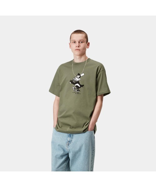 Tシャツ・カットソー CARHARTT S/S  RUN T-SHIRT 5SA334 Carhartt WIP tシャツ S/S HOME RUN T-SHIRT（カーハートワーク