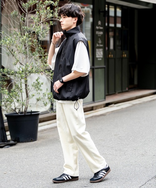 デニム (Sサイズ) Rocky Monroe ジーンズ ルーズシルエットワイドデニムパンツ