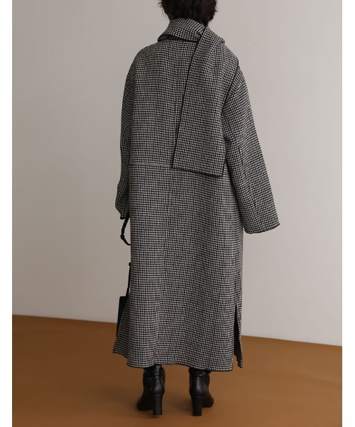 「Re:EDIT」 チェスターコート LARGE ブラック レディース_画像5