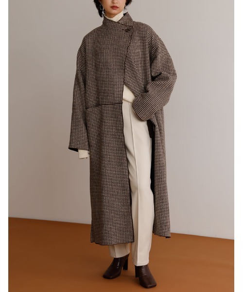 「Re:EDIT」 チェスターコート LARGE ブラック レディース_画像9