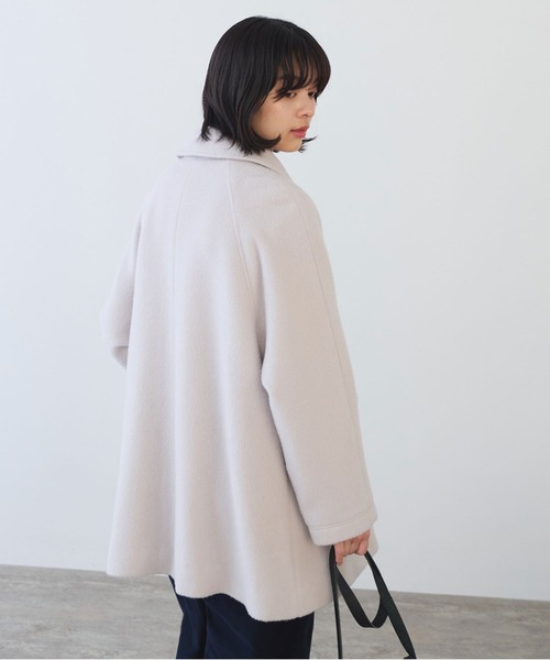 bulle de savon（ビュルデサボン） ステンカラーコート コート モへヤ