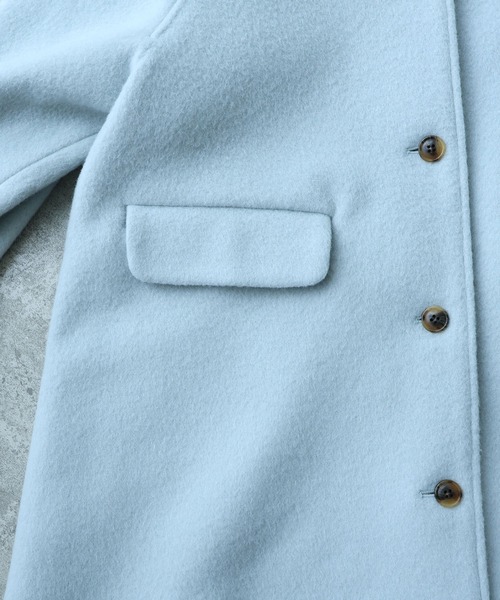 bulle de savon（ビュルデサボン） ステンカラーコート コート モへヤ