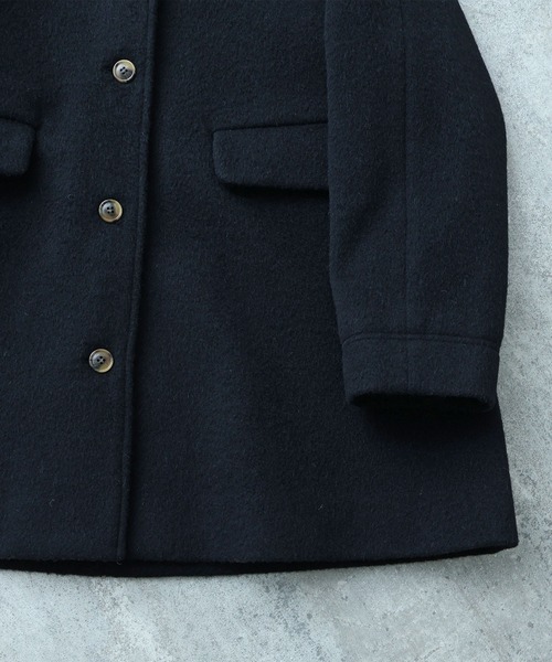 bulle de savon（ビュルデサボン） ステンカラーコート コート モへヤ