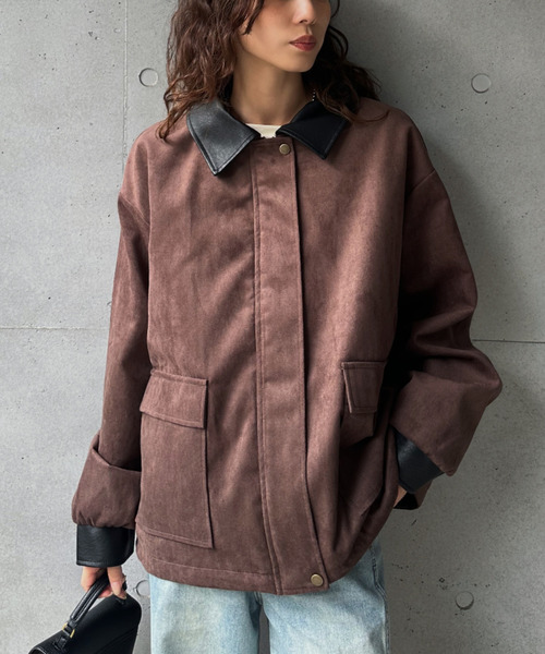 ブルゾン アウター 「Good Riddance」フェイク スウェード メンズ