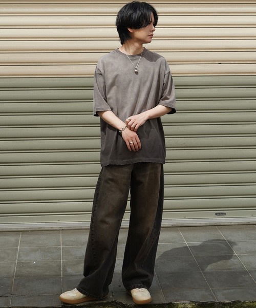 「WYM LIDNM」 半袖Tシャツ M グレー メンズ