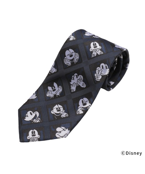 BRICK HOUSEブリックハウス/Disney別注ネクタイ/ネイビー BRICK HOUSE by TOKYO SHIRT ネクタイ 「Disney ディズニー」小剣