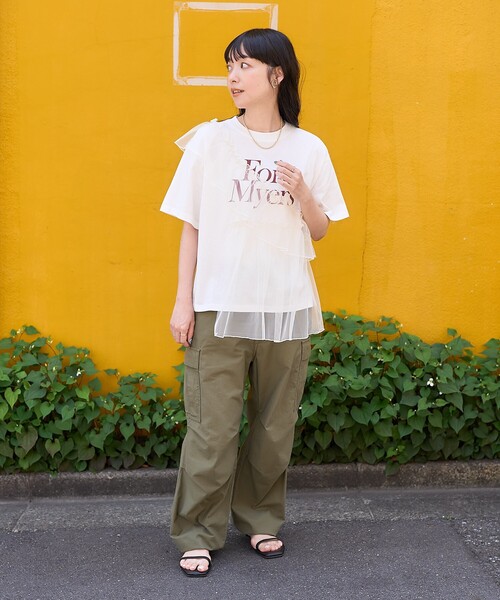 FREAK'S STORE（フリークスストア） tシャツ 半袖 チュールドッキング