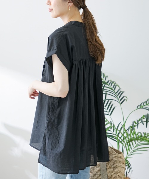 「URBAN RESEARCH Sonny Label」 7分袖ブラウス FREE ブラック レディース URBAN RESEARCH Sonny Label 「URBAN Label」 半袖ブラウス FREE