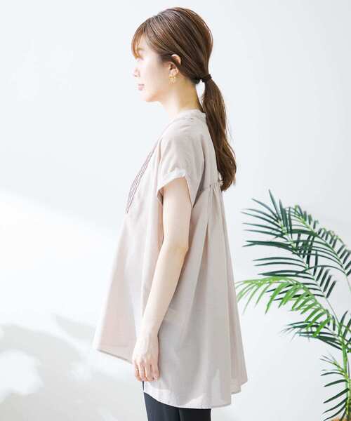 「URBAN RESEARCH Sonny Label」 7分袖ブラウス FREE グレー系その他 レディース URBAN RESEARCH Sonny Label 「URBAN Label」 7分袖ブラウス