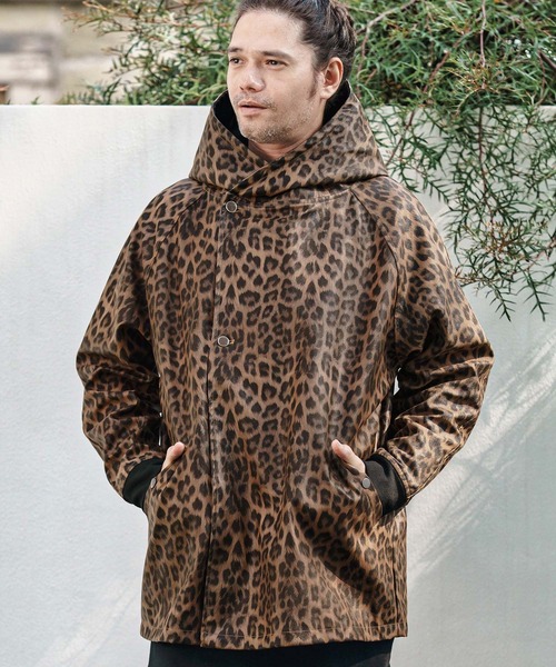 CAMBIO（カンビオ） コート ジャケット mj10838- Leopard Synthetic