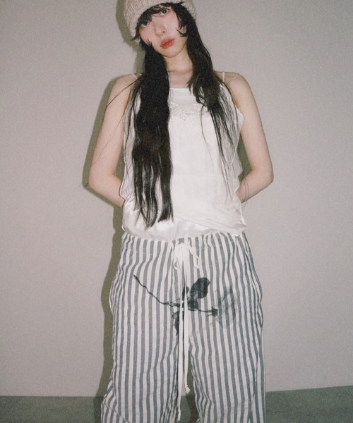 igi パンツ PAJAMA PANTS / グラフィックプリントパジャマパンツ