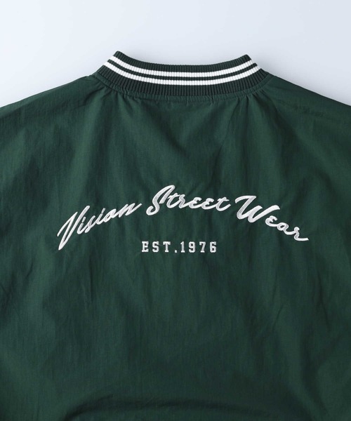 「VISION STREET WEAR」 スタジャン X-LARGE ブラック メンズ_画像3