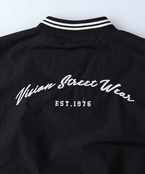 「VISION STREET WEAR」 スタジャン X-LARGE ブラック メンズ_画像5