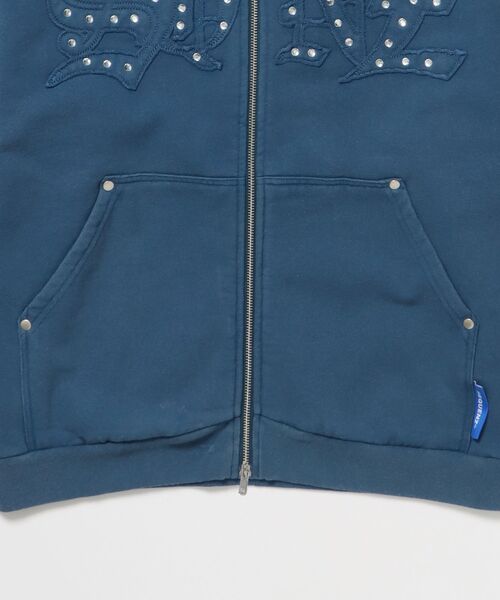 SEQUENZE パーカー 「SEQUENZ（シークエンズ）」APPLIQUE STONE FADE